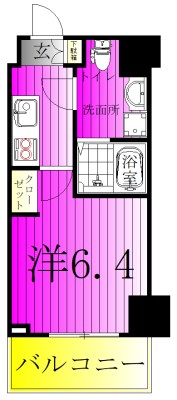 Alivis松戸 203号室 間取り