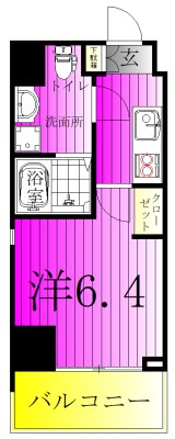 Alivis松戸 104号室 間取り