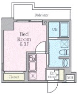 Alivis松戸 108号室 間取り