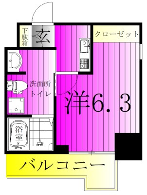 Alivis松戸 307号室 間取り