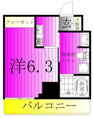 Alivis松戸 209号室 間取り