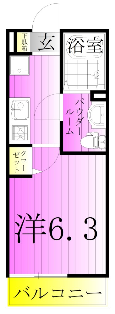 KEI六町 間取り図