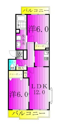 エーデルハイム峯岸 間取り図