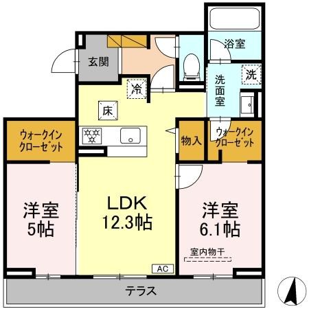 グレイスフルコート雅 間取り
