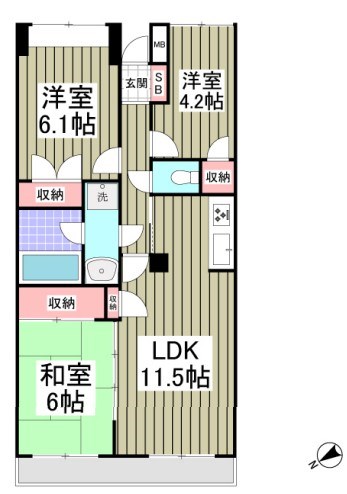 四つ木パーク・ホームズ 間取り図