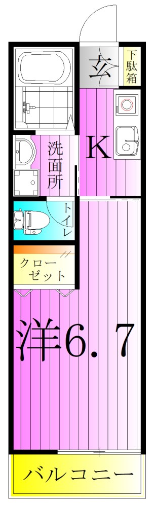 マートハイム金町 間取り図