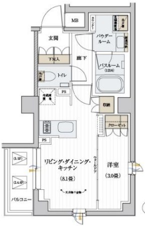 デュオステージ北千住２ 間取り図