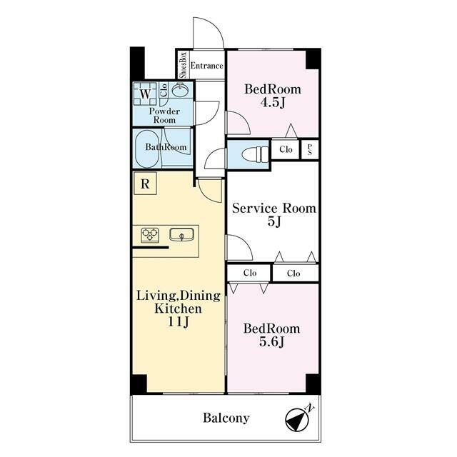 ルックハイツ金町 間取り図