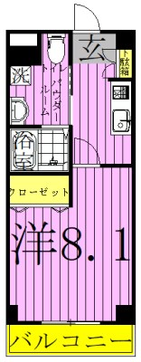 パークハイム江北 間取り図