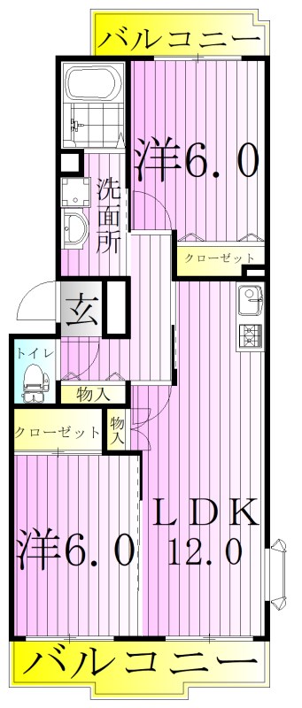 エーデルハイム峯岸 間取り図