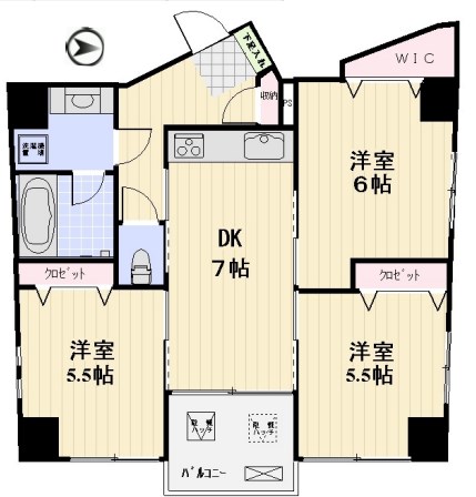 プロスペクト町屋 間取り図