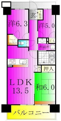 グランマークス東松戸  間取り
