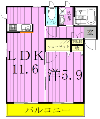 シャーメゾン　カドキ 間取り