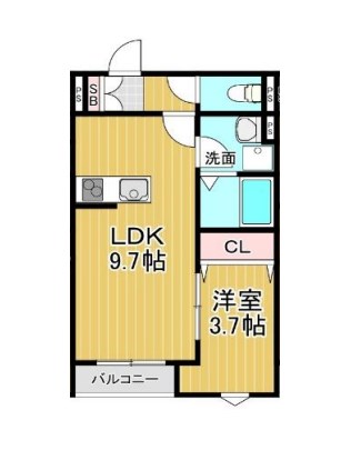 La-Crea LKS（ラクリエ・エルケーエス） 間取り図