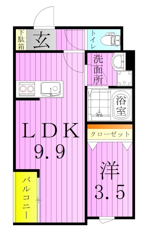 La-Crea LKS（ラクリエ・エルケーエス） 間取り図