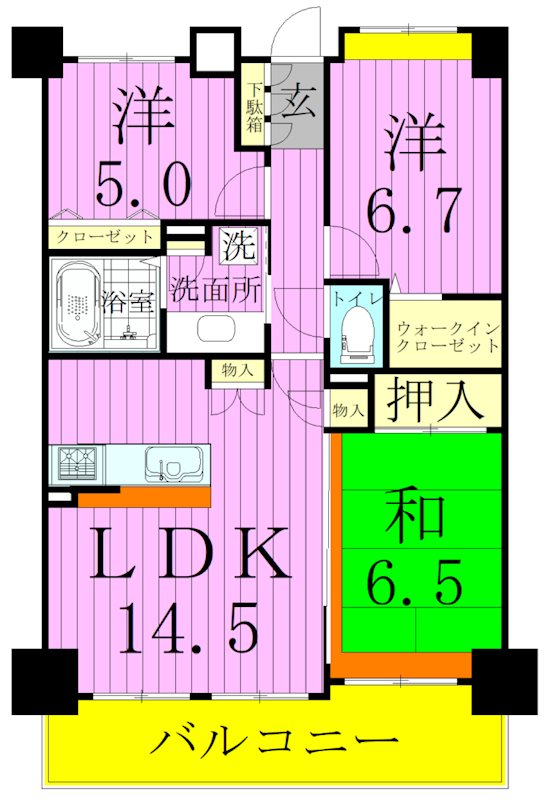 アトランティス綾瀬 間取り図
