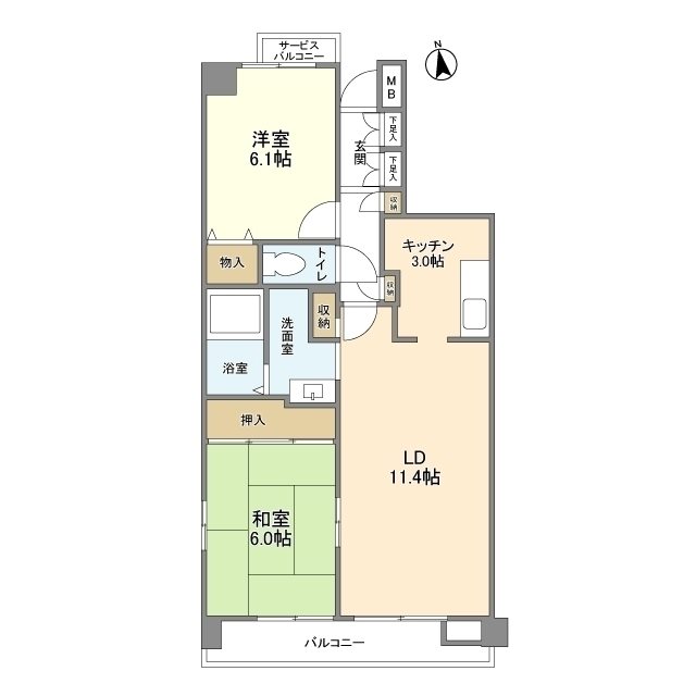 コンフォートパレス 間取り図