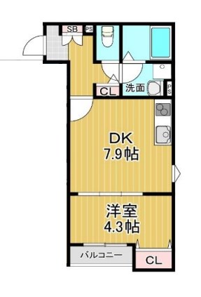 La-Crea LKS（ラクリエ・エルケーエス） 間取り図
