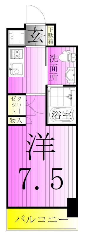 La　Douceurお花茶屋Ⅰ 間取り図