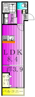 KEIAI RESIDENCE 南柏 間取り