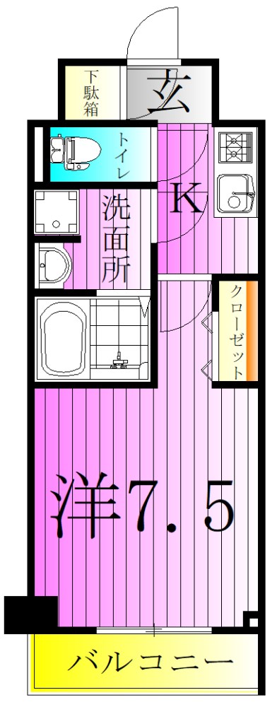グランカミーユ江北 間取り図