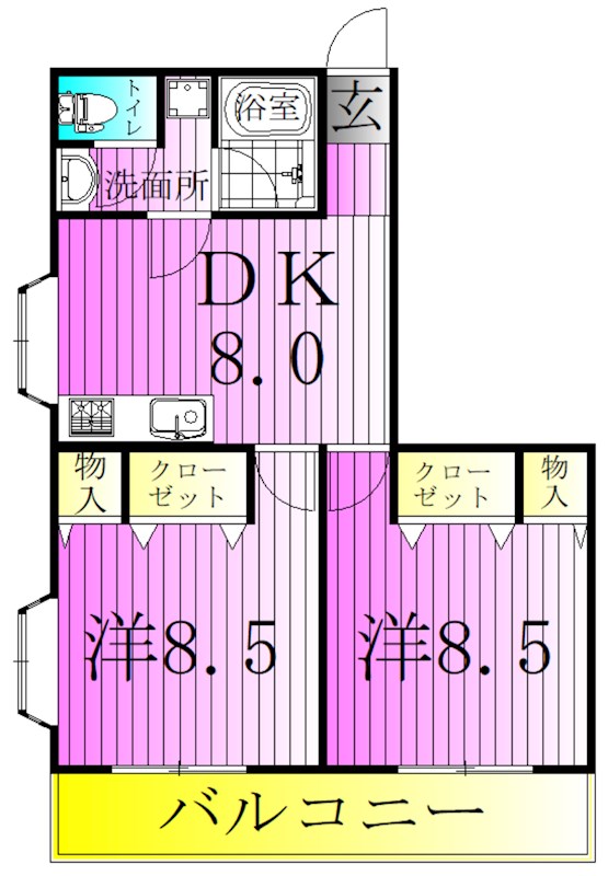 シャルマン堀江 間取り図