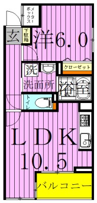 デュエット北千住マキア 間取り図