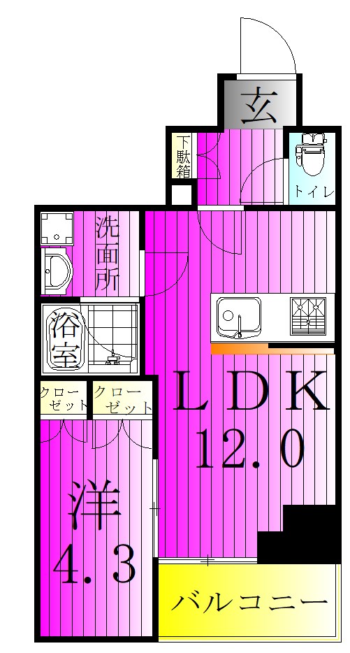 コンフォリア・リヴ千住 間取り図