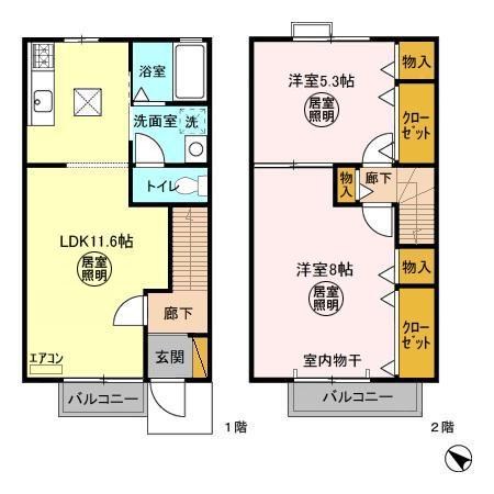 パークヒル 102号室 間取り
