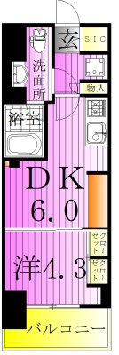 Brillia ist町屋 間取り図