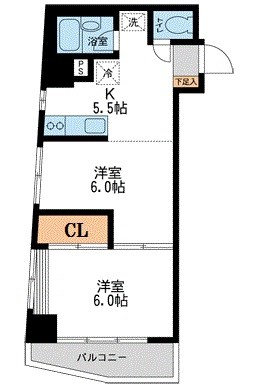 阪上ロイヤルハイツ第二 間取り図