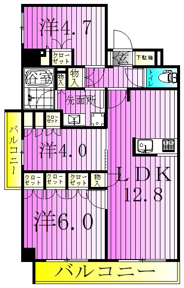 ＨＦ東尾久レジデンス 間取り図