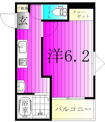 Fiorito六実 201号室 間取り