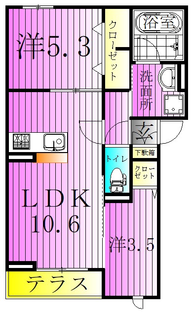 グランメール 間取り図