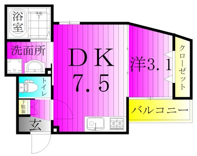 ラ・ルポⅠ 201号室 間取り