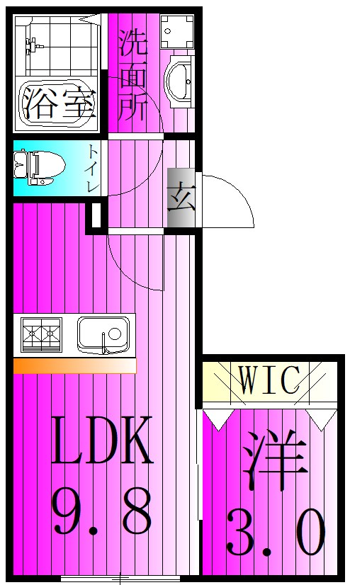 KEIAI RESIDENCE 元山Ⅱ 間取り