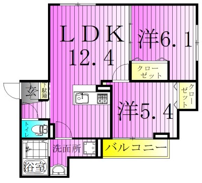 グラナーデ南花畑 間取り図