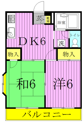 プレザホームズ 201号室 間取り