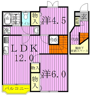 サンヒルズ柳沢２ 間取り図