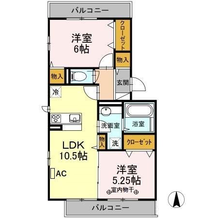 スターチア東金町 間取り図