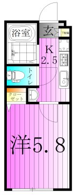 エクセラン西新井大師 間取り図
