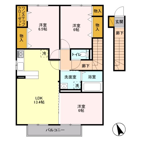 アネシスガーデンＡ 203号室 間取り