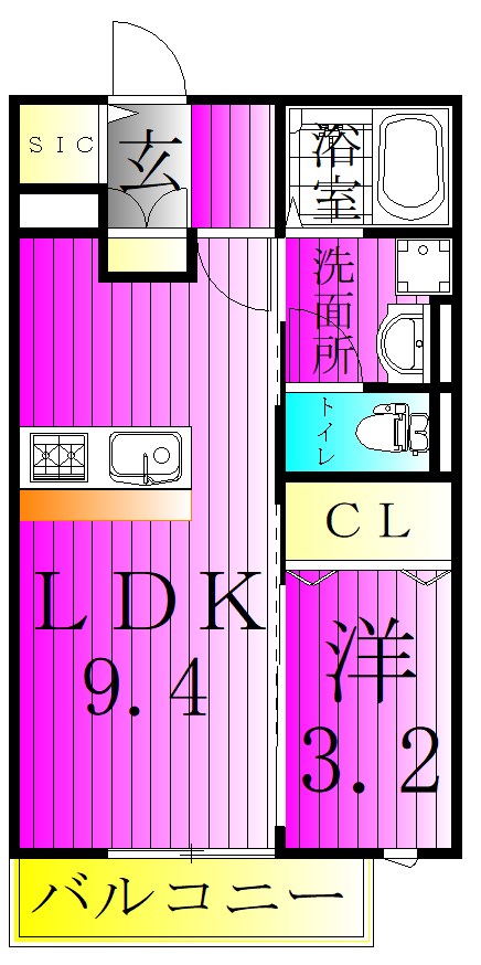 Shin Prana　シンプラーナ 102号室 間取り