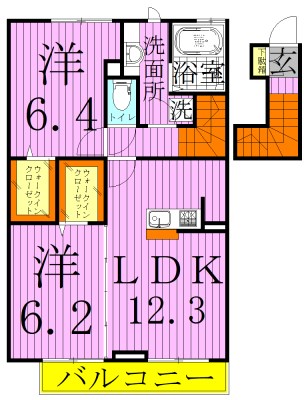 さくらアパートメント 間取り図