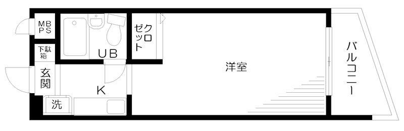 日神パレス梅島 間取り図