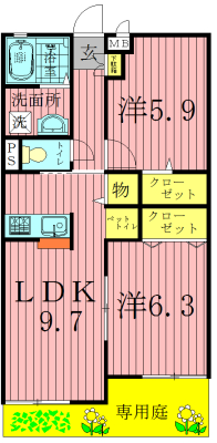 グリーンビレッジⅡ 間取り