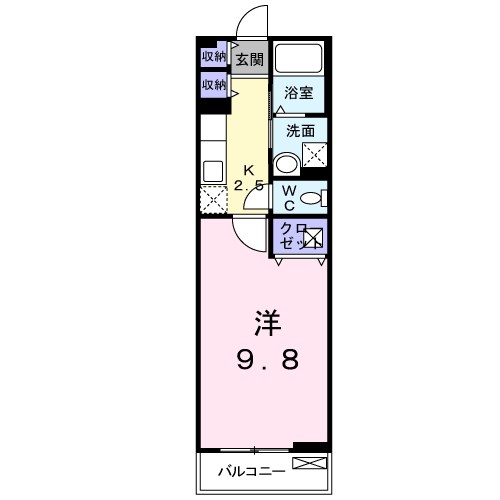 カーサ・プラシード 202号室 間取り