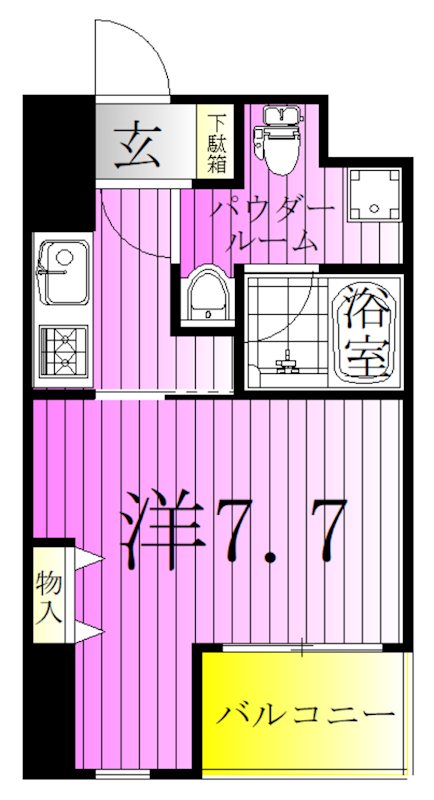 ニューシティアパートメンツ南千住 間取り図