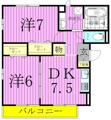 フィオーレ六月 間取り図
