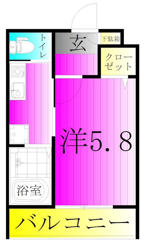 ルーチェ旭(Luce Asahi) 302号室 間取り
